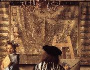 The Art of Painting (detail) est VERMEER VAN DELFT, Jan